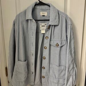 American Eagle Outfitters Sky Blue Teddy Jacket